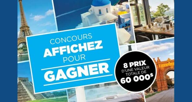 Gagnez 8 prix palpitants d’une valeur totale de 60 000 $